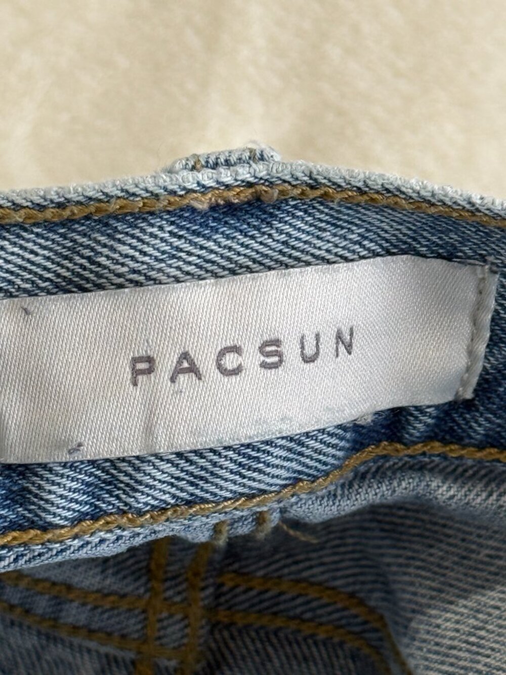 PacSun Blake Extreme Baggy Jeans 29x30 Light Wash Raw Hem Wide Leg - Picture 9 of 16